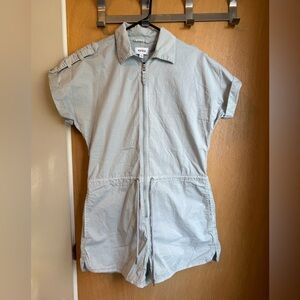 Pistola Short Sleeve Zip-up Romper - Size Small